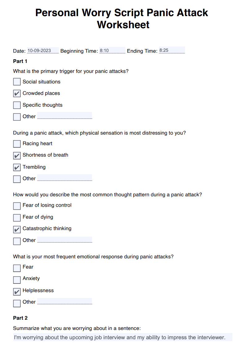 Personal Worry Script Panic Attack Worksheet Example Free PDF Download personal-worry-script-panic-attack-worksheet-example-free-pdf-download